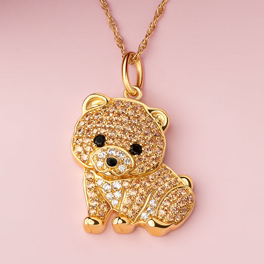 Collar + Colgante de Pomerania | Chapado en Oro de 18K