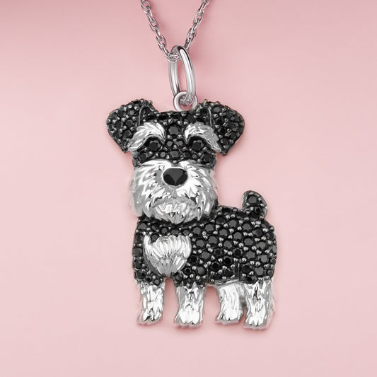 Collar + Colgante Schnauzer | Plata de Ley 925