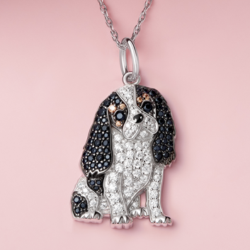 Collar + Colgante de Cavalier King Charles | Chapado en Oro de 18K